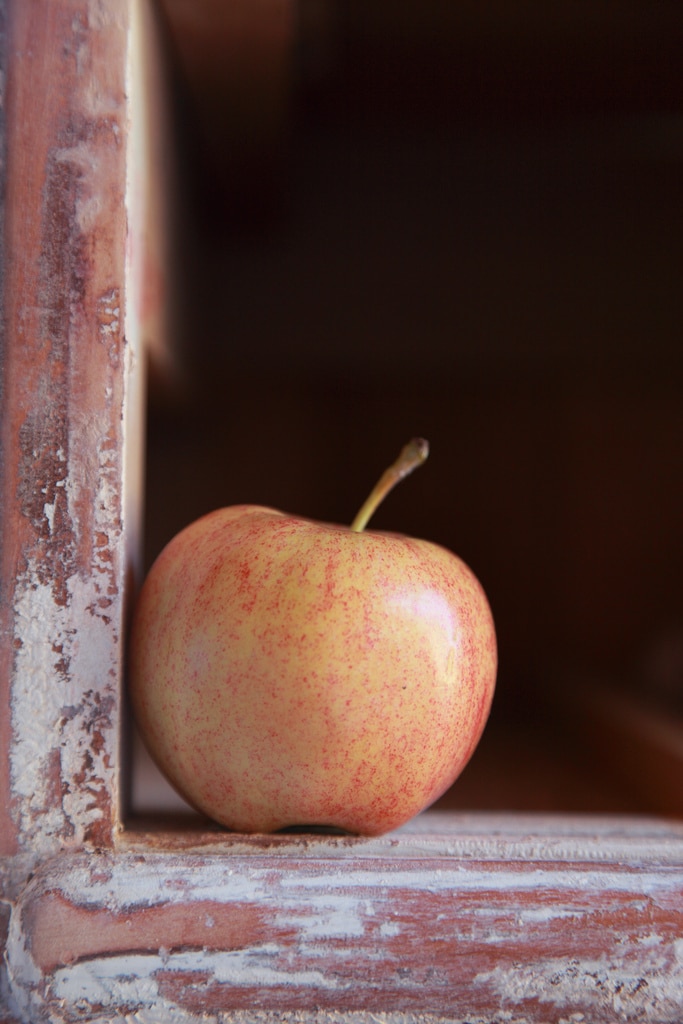 pomme tachetée photo originale