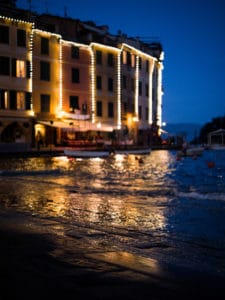 photo de nuit heure bleue paysage