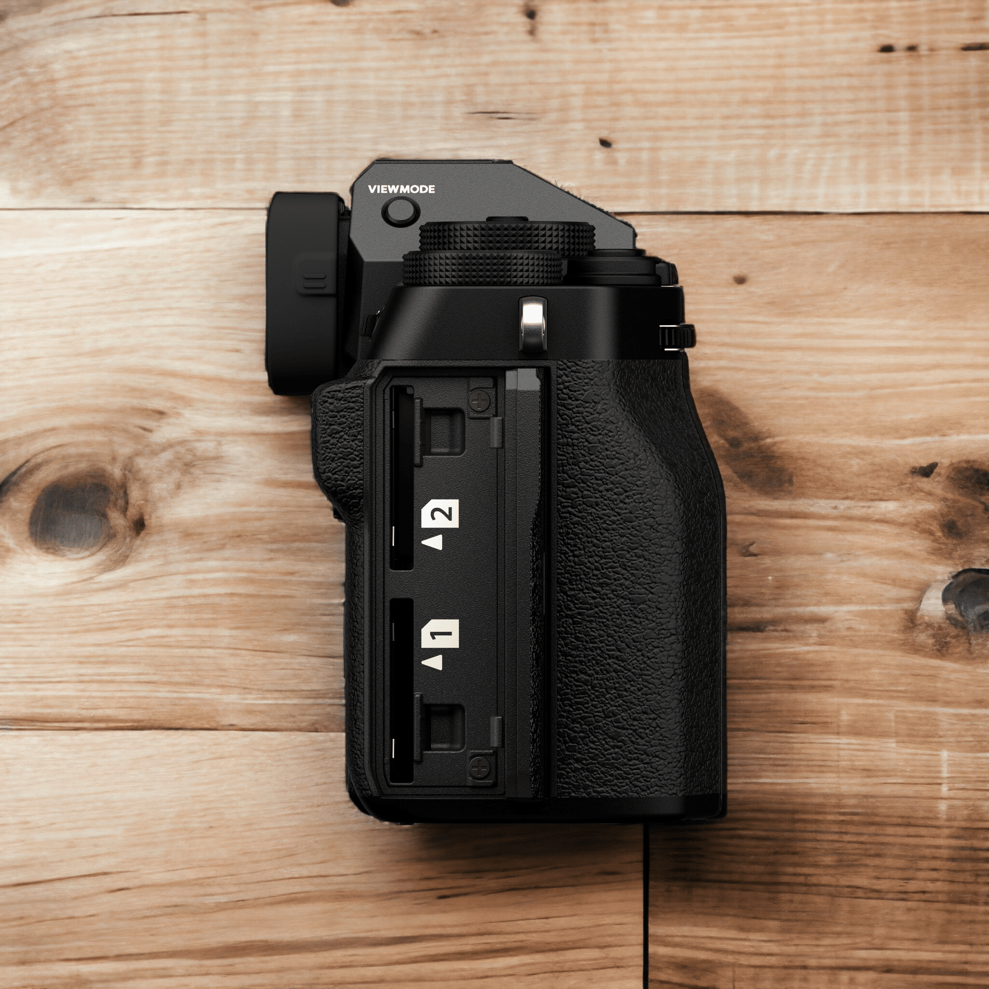 Les deux slots SD du Fujifilm X-T5