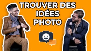 Idées photo : Rencontre abonnés IPP. Hommes souriants, micro, veste en cuir. Conseils et astuces photo.