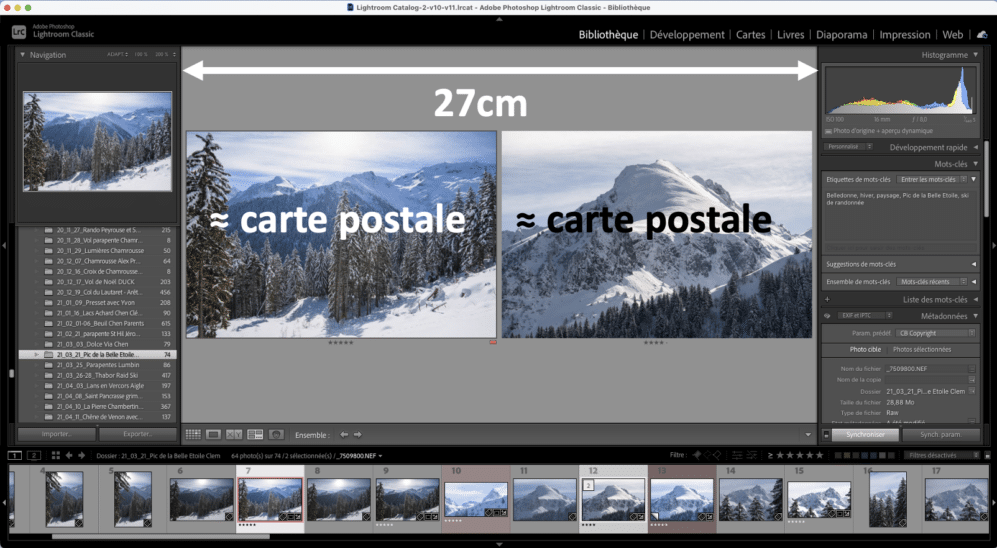 lightroom sur écran 24''