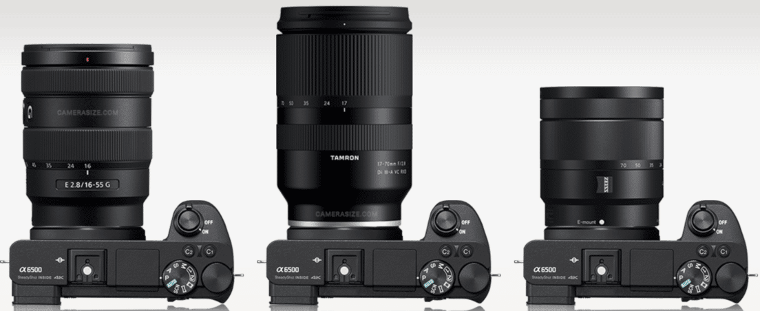Objectifs zooms standards sur Sony A6500
