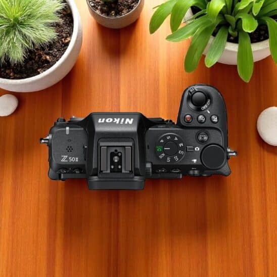 Nikon Z50 II vu du haut