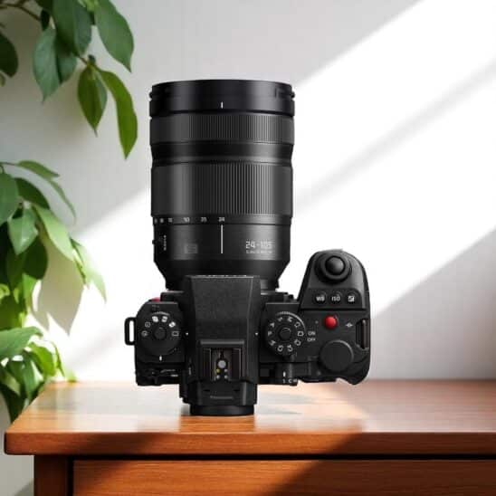 panasonic lumix s1r ii vu de haut