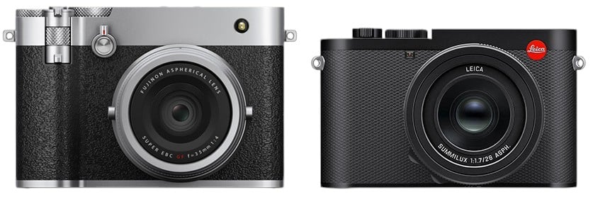 Fujifilm GFX 100RF et Leica Q3