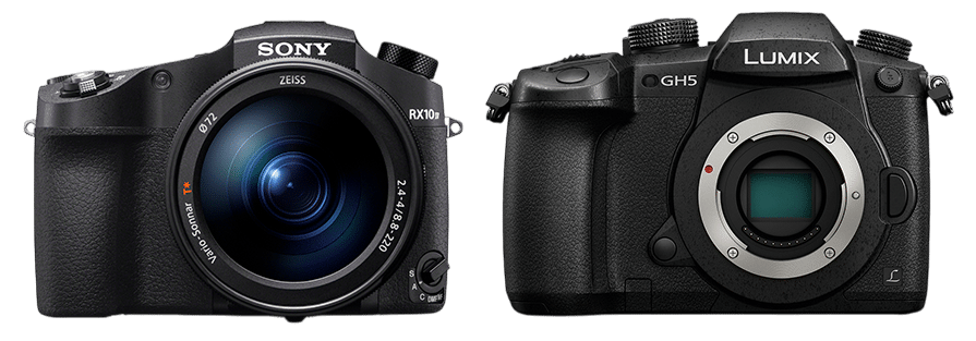 Sony RX10 IV et Panasonic Lumix GH5: Comparaison des appareils photo bridge et hybride pour les passionnés de photo et vidéo.