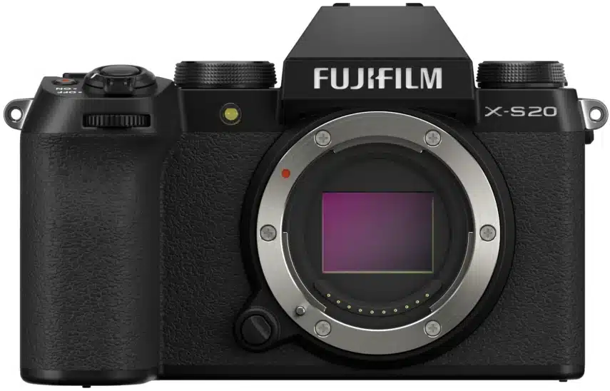 Fujifilm X-S20 hybride ergonomique, idéal voyage et vidéo. Appareil photo performant pour photographes voyageurs.